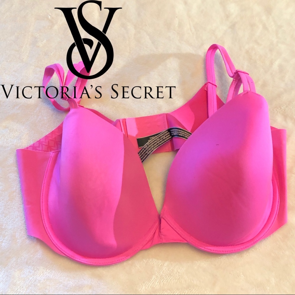 Bright Pink Victoria’s Secret Lined Demi Bra